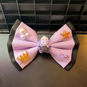 Disney little mermaid handmade Ursula bow